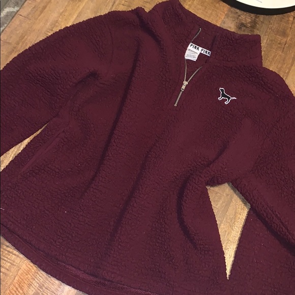PINK Victoria's Secret Sweaters - VS PINK Sherpa Sweatshirt
